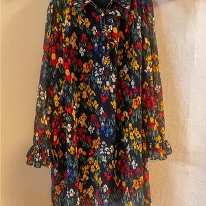 Tory Burch Navy Floral Dress